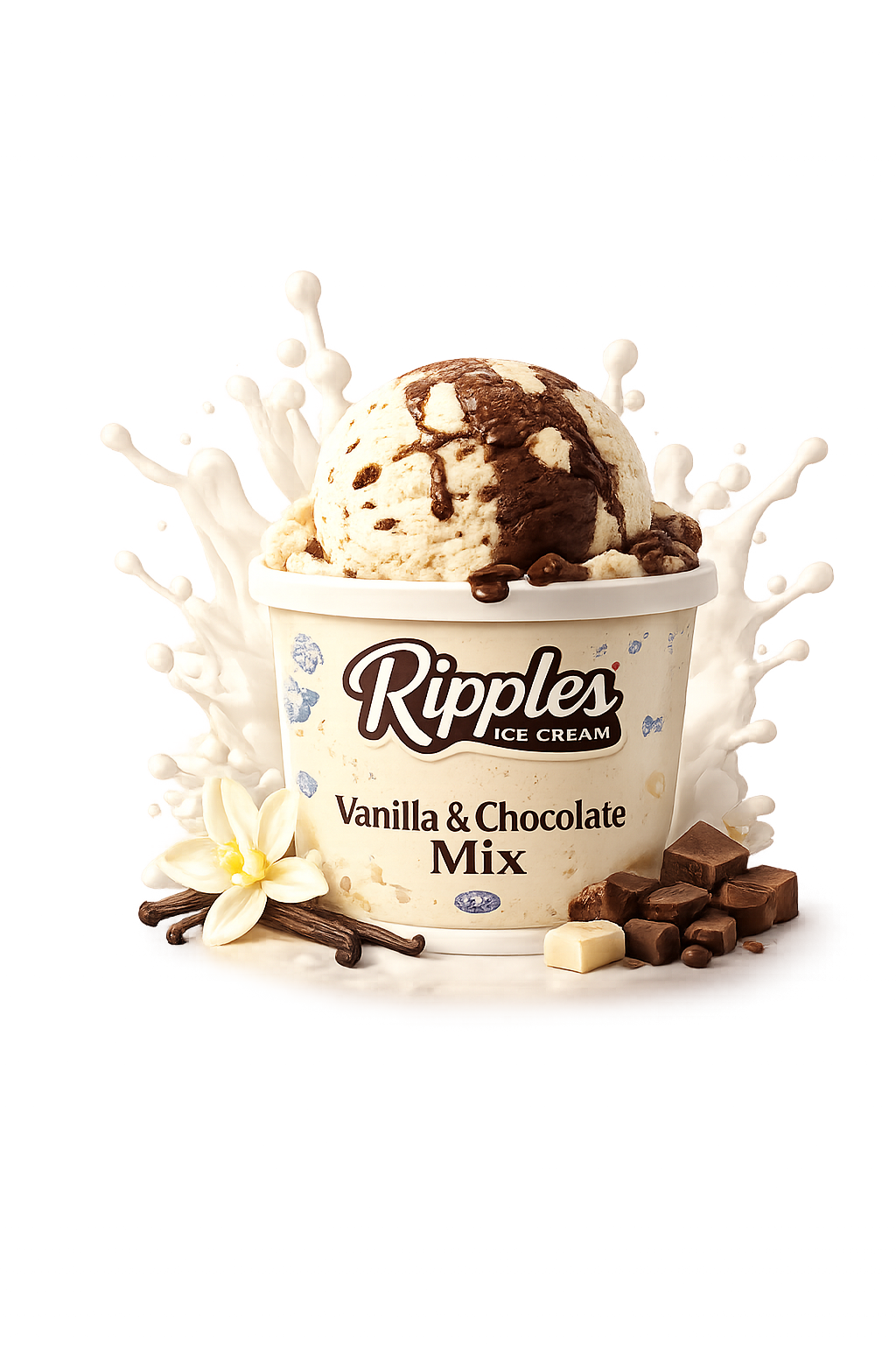 Vanilla & Chocolate Mix tub